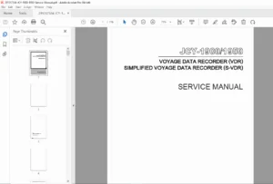 JRC JCY-1900 / JCY-1950 VDR Voyage Data Recorder Service Manual – PDF