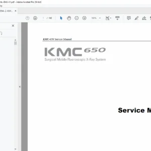 KMC 650 Hydraulic Excavator Service Manual (English V1) – PDF Download