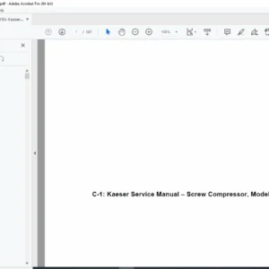 Kaeser BSD Series Screw Air Compressor Service Manual – PDF Download