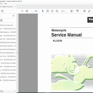 Kawasaki KLX230 Service Manual: DFI, Engine, Transmission, Wiring Diagrams - PDF