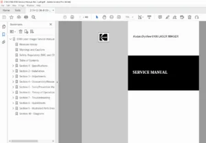 Kodak DryView 8100 Laser Imager Service Manual Medical Imaging Printer PDF