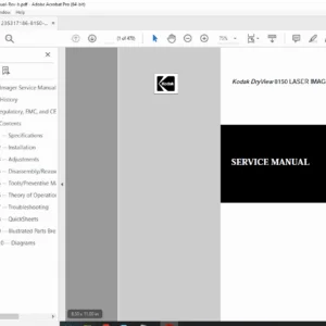 Kodak DryView 8150 Laser Imager Service Manual – Full OEM PDF