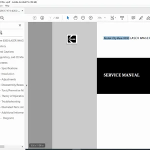 Kodak DryView 8300 Laser Imager – Full Factory Service Manual (Rev. S 2004) PDF