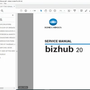 Konica Minolta bizhub 20 Service Manual - PDF DOWNLOAD