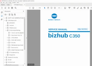 Konica Minolta bizhub C350 Field Service Manual PDF