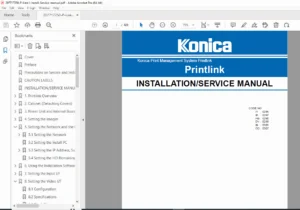 Konica PrintLink Medical Imaging Print Service Manual - PDF
