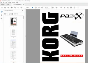 Korg Pa3X Service Manual - PDF DOWNLOAD