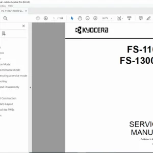 Kyocera FS-1100 FS-1300D Service Manual PDF