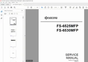 Kyocera FS-6525MFP FS-6530MFP Multifunction Laser Printer Service Manual PDF
