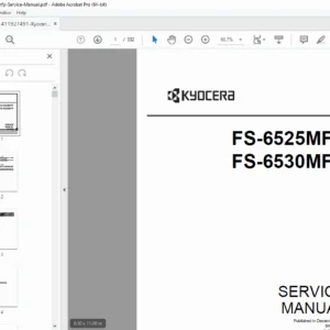 Kyocera FS-6525MFP FS-6530MFP Multifunction Laser Printer Service Manual PDF