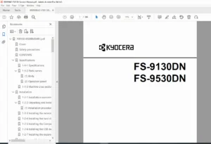 Kyocera FS-9130DN / FS-9530DN Service Manual – Repair & Troubleshooting PDF