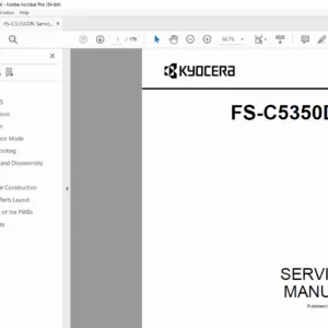 Kyocera FS-C5350DN Service Manual & Repair Guide PDF