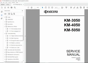 Kyocera KM-4050 / KM-3050 / KM-5050 Service Manual PDF (Rev. 9 – 2008)