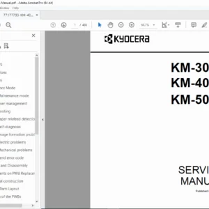 Kyocera KM-4050 / KM-3050 / KM-5050 Service Manual PDF (Rev. 9 – 2008)