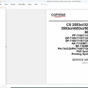 Kyocera TASKalfa 2553ci / 3253ci / 3553ci / 4053ci / 5053ci / 6053ci – Service Manual PDF