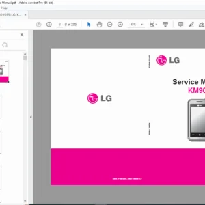 LG KM900 Arena Service Manual (2009, Issue 1.0) – Full Factory Repair PDF