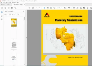LG Planetary Transmission Service Manual – Shandong Lingong PDF