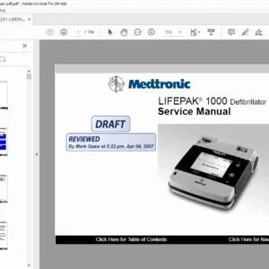 LIFEPAK 1000 Defibrillator Service Manual – PDF Download