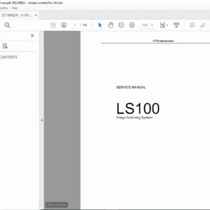 LS100 Service Manual PDF – Installation, Repair, Wiring & Parts List