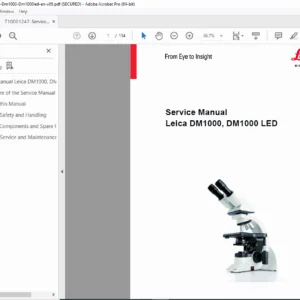 Leica DM1000 DM1000 LED Service Manual - PDF DOWNLOAD