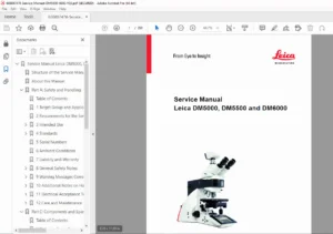 Leica DM5000 DM5500 DM6000 Service Manual PDF DOWNLOAD
