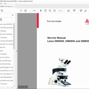 Leica DM5000 DM5500 DM6000 Service Manual PDF DOWNLOAD