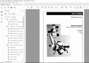 Leica M695 Surgical Microscope Service Manual PDF DOWNLOAD