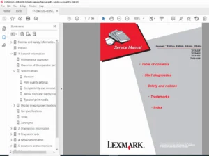 Lexmark X264dn Service Manual PDF – Repair, Diagnostics & Parts Guide