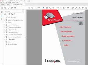 Lexmark X46x Series MFP Service Manual - PDF DOWNLOAD