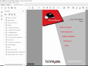 Lexmark X644 / X646 / X646e MFP Service Manual – PDF Download