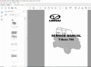 Linhai T-Boss 750 UTV Service & Repair Manual (2019) – Engine, Chassis & Electrical PDF