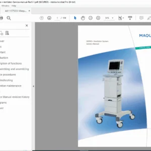Maquet Servo-i Ventilator Service Manual - PDF DOWNLOAD
