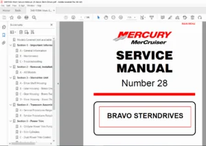 MerCruiser Bravo Sterndrives Service Manual - PDF DOWNLOAD