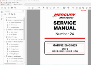 MerCruiser GM V8 5.0L/5.7L Service Manual - PDF DOWNLOAD