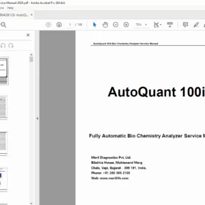 Meril AutoQuant 100i Service Manual - PDF DOWNLOAD