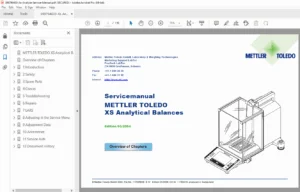 Mettler Toledo XS Analytical Balance Service Manual PDF Laboratory Weighing PDF
