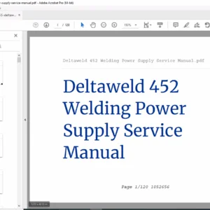 Miller Deltaweld 452 Power Supply Service Manual – PDF Download