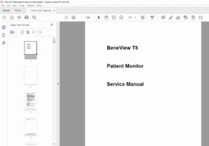 Mindray BeneView T8 Patient Monitor – Service Manual PDF