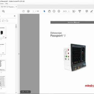 Mindray Datascope Passport V Service Manual - Repair, Calibration & Parts