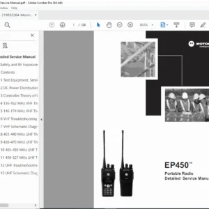 Motorola EP450 Portable Radio Service Manual - PDF DOWNLOAD