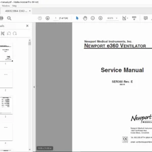 Newport e360 Ventilator Service Manual PDF