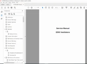 Newport e500 Ventilator Service Manual (SER500, Rev. B) - PDF