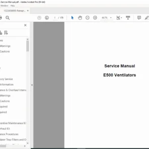 Newport e500 Ventilator Service Manual (SER500, Rev. B) - PDF