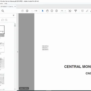Nihon Kohden CNS-9701 Central Monitor Service Manual 2004 - PDF