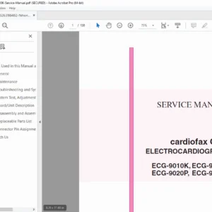 Nihon Kohden ECG-9010K / 9020K / 9020P / 9022K Service Manual – PDF Download