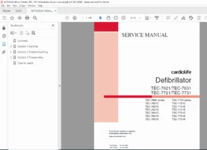 Nihon Kohden TEC-7621 TEC-7631 TEC-7721 TEC-7731 Defibrillator Service Manual PDF