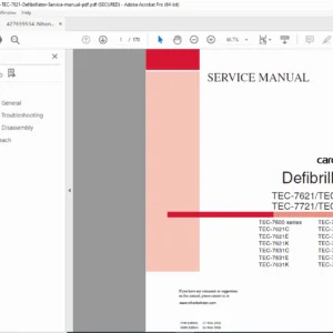 Nihon Kohden TEC-7621 TEC-7631 TEC-7721 TEC-7731 Defibrillator Service Manual PDF