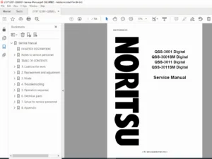 Noritsu QSS-3001 / QSS-3011 Digital Minilab Service Manual PDF