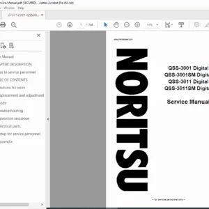 Noritsu QSS-3001 / QSS-3011 Digital Minilab Service Manual PDF
