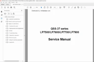 Noritsu QSS-37 Series LP7500 / LP7600 / LP7700 / LP7900 Service Manual – Full Version